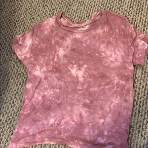 Pink tie dye shirt from American Eagle